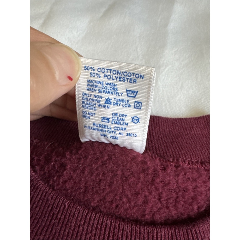 Vintage Jerzees Washington Redskins Cheerleader Crewneck Sweatshirt USA Size S - Picture 9 of 9